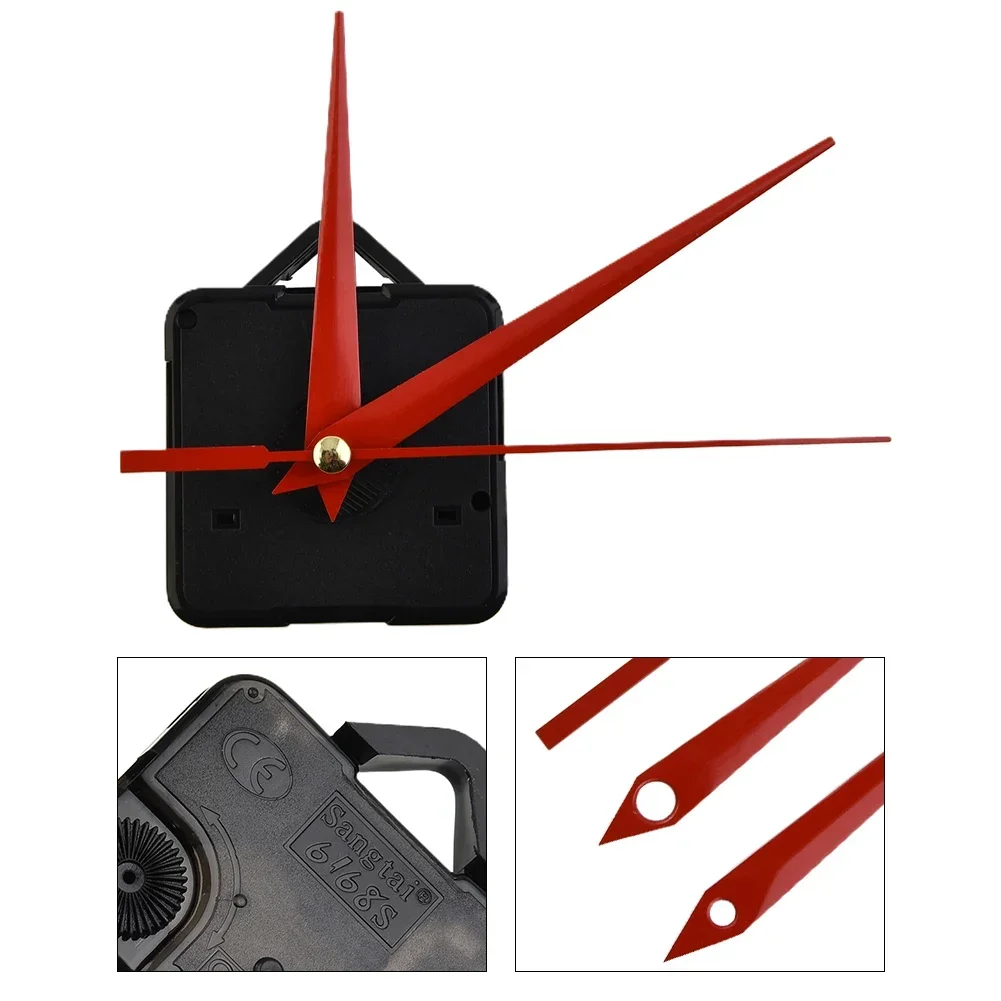 Quartz Clock DIY Silent Wall Clock Movement Repair Kit With Long Spindle Complete Set For Clock Repair Or Replacement