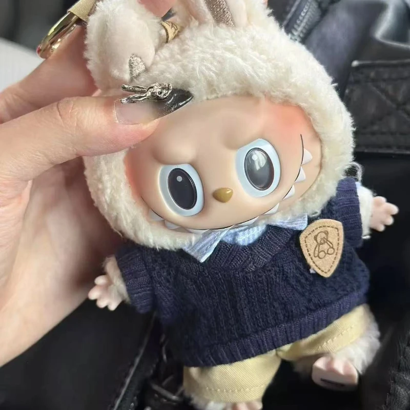 17 سنتيمتر دمية قطيفة صغيرة الزي اكسسوارات لكوريا Kpop Exo Labubu المعبود بدلة سفر سترة الملابس هدية