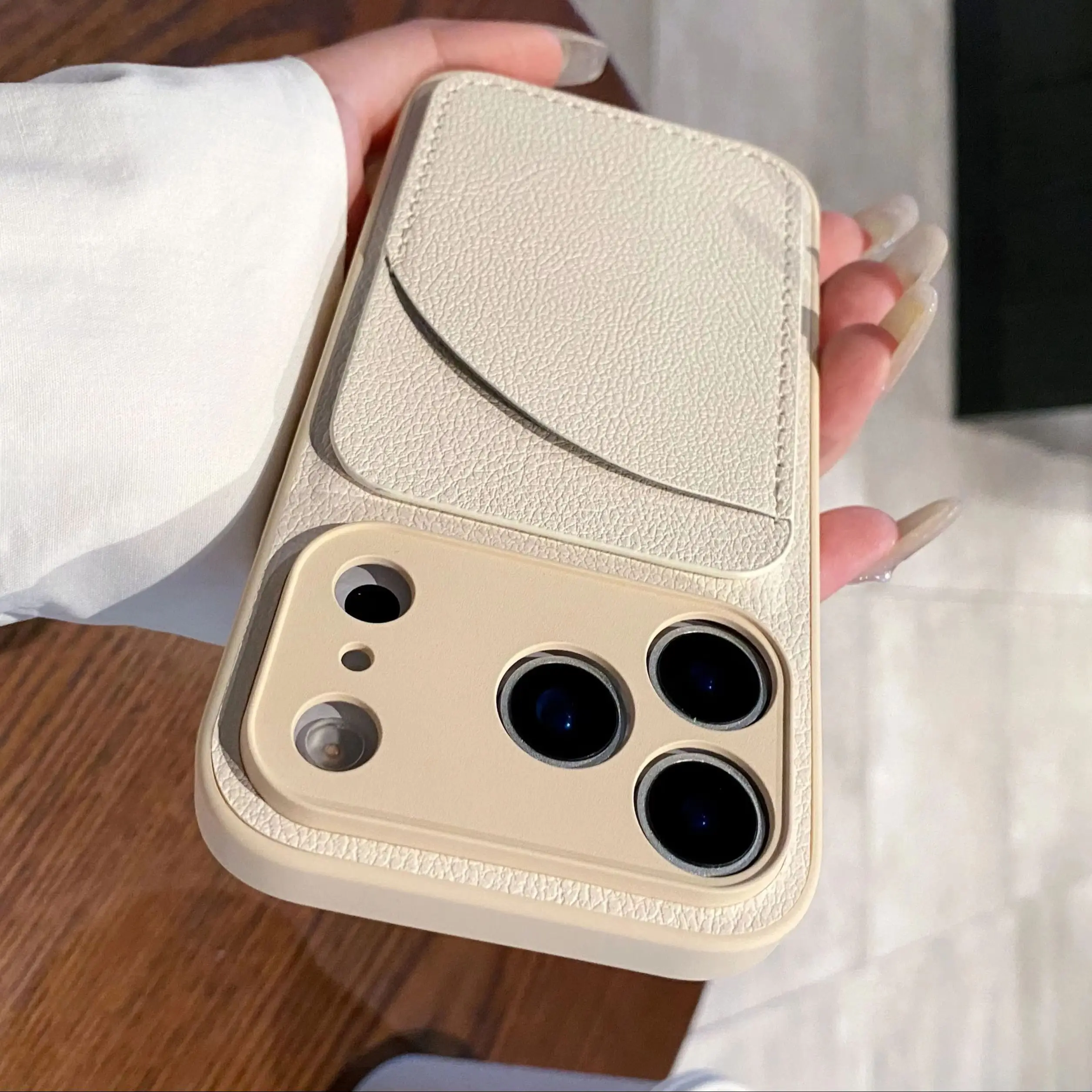 Retro Leather Card Slot Bag Holder Case For iPhone 17Air 16 16E 15 14 13 12 11 17 Pro XR X XS Max Plus Mini Pocket Wallet Cover