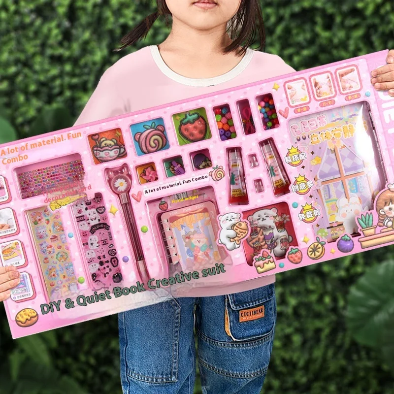 Gift Box Quiet Book Set Girls Girls Gift Box Children Play House Toys A Variety Of Leisure Interactive Exercise Hands-on Skills