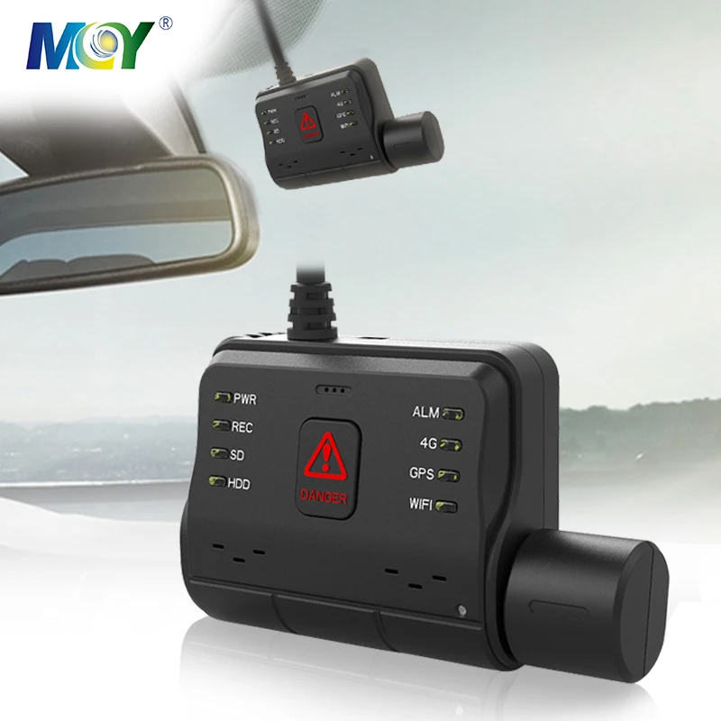 4 Channel Car Black Box Camera Live Video Recorder 1080P HD Mobile DVR GPS Tracking Truck Fleet Dash Cam