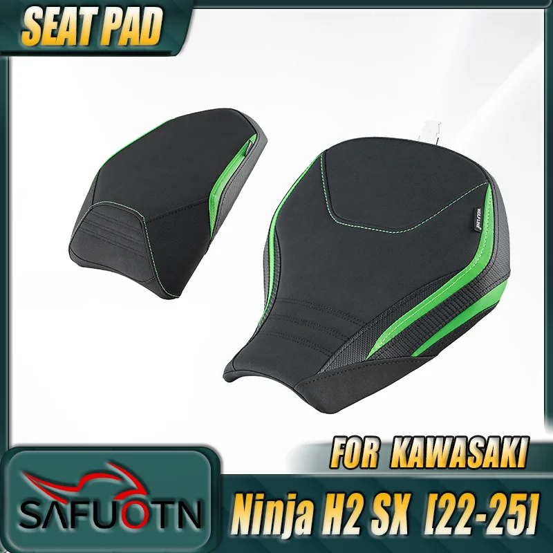 

For Kawasaki Ninja H2 SX 2022-2025 Front Rear Seat Cushion Cover Driver And Passenger Comfort Upgrade Pad