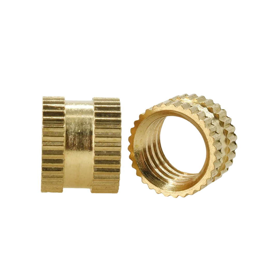Double Knurled Heat Brass Insert Nut Hot Melt Threaded Inserts Thermal Molding Injection Embed Nuts 3d Printing M1M2M3M4M5M6
