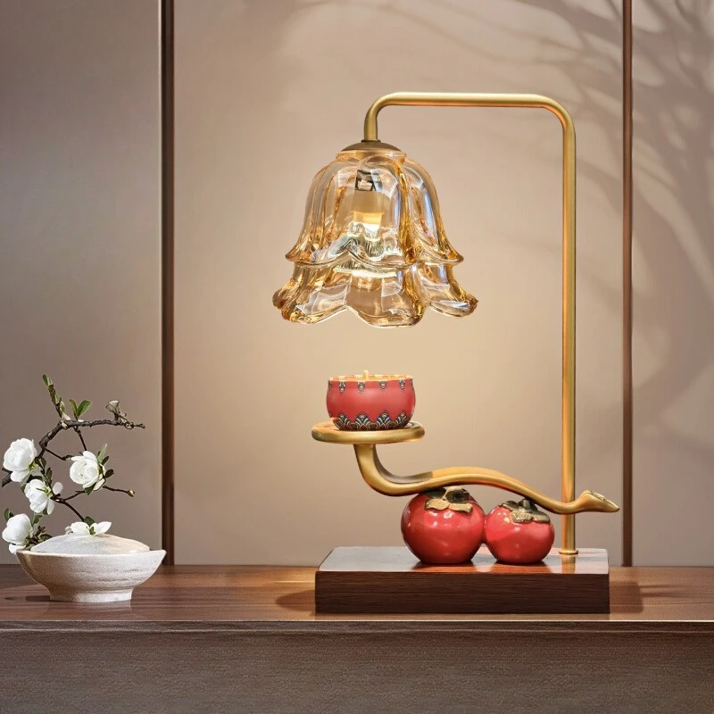 

Persimmon lamp ornaments, ornaments, moving house, new home practical heating gifts