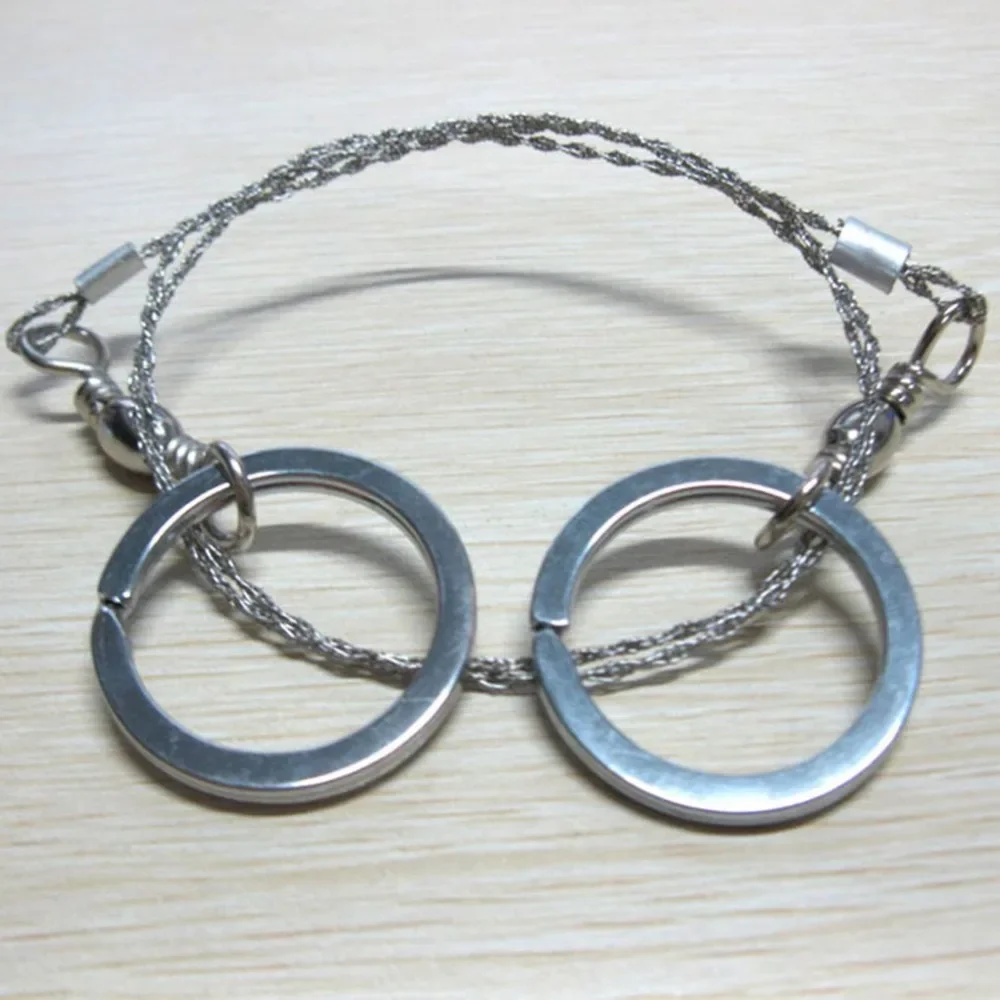 

Portable Gear Pocket Outdoor String Wire Saw Carbon Ring Scroll Travel Camping Hand Stainless Steel Rope Chain Saws Wood Tools