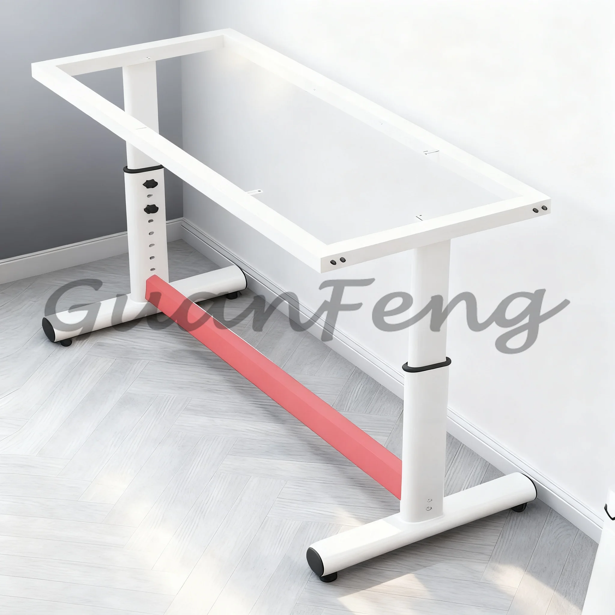 Adjustable Table Legs, Heavy Duty Table Base Support Frame, Upgrade Rock Bracket for Home Study Desk