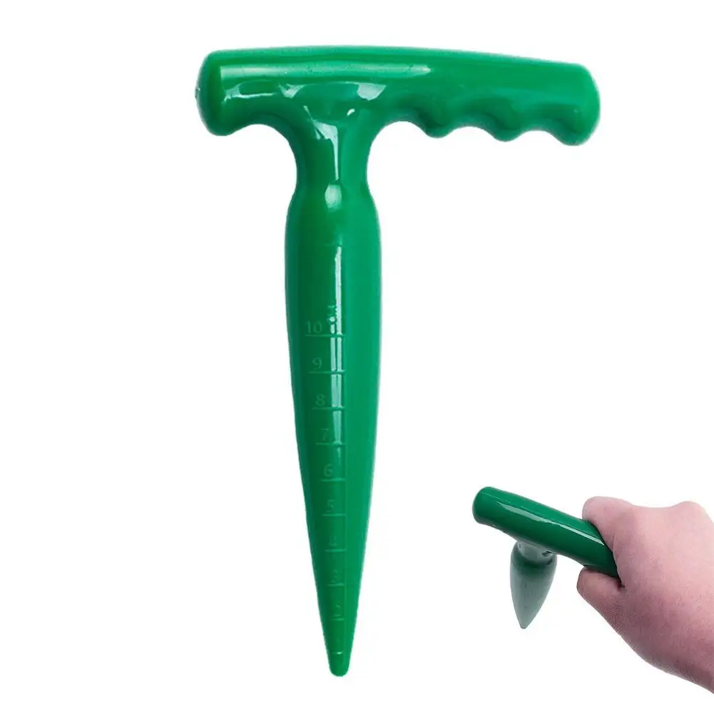 Handheld Garden Hole Puncher Clear Scale Planting Tools Lightweight Digging Hole Tool Sowing Seeds Dispenser For Hole Diggin