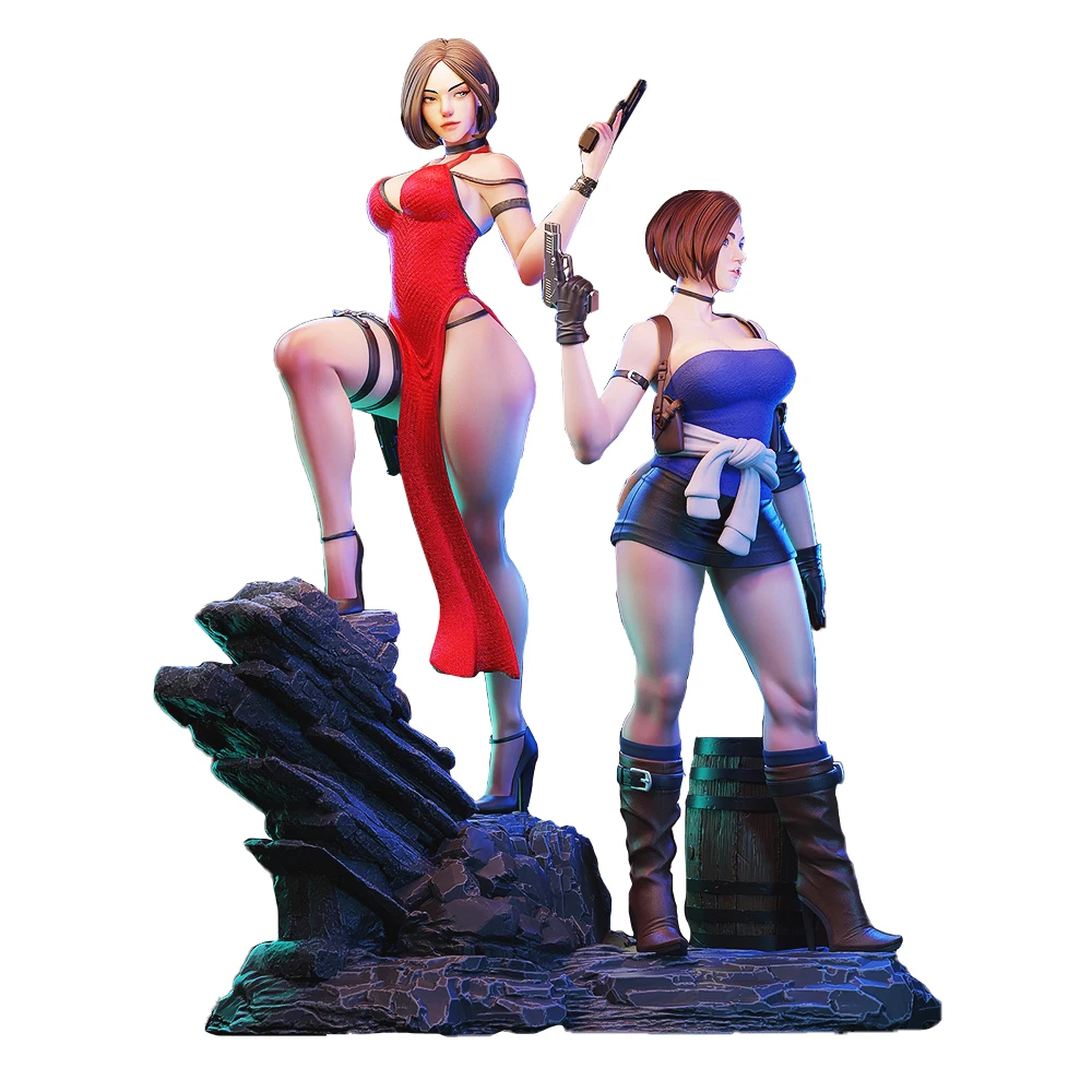 1:18 Miniaturas de resina 3D de senhora de agente secreto de alto detalhe - Kit de modelo sem pintura (A1009)