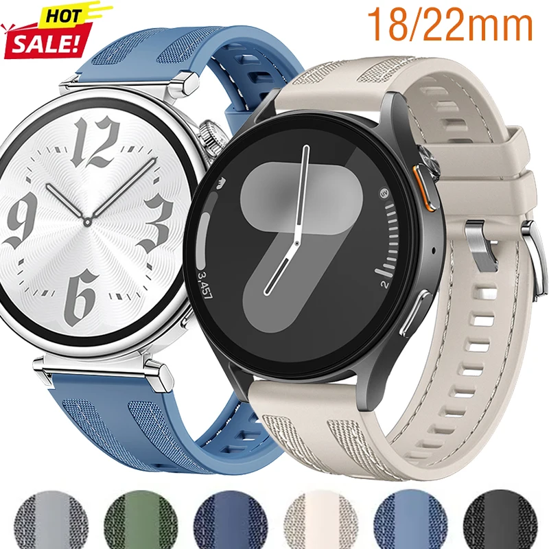18/22mm Nylonarmband für HUAWEI WATCH GT6 5 4 3 46mm GT 6/5 Pro 46mm Herren Silikonband für GT5 42mm Armband Correa