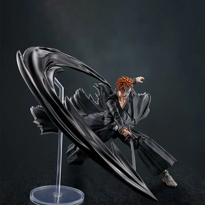 Original BANDAI S.H.Figuarts BLEACH Kurosaki Ichigo GETSUGATENSHO figura de acción de PVC modelo coleccionista genuino estatuilla juguete para regalo