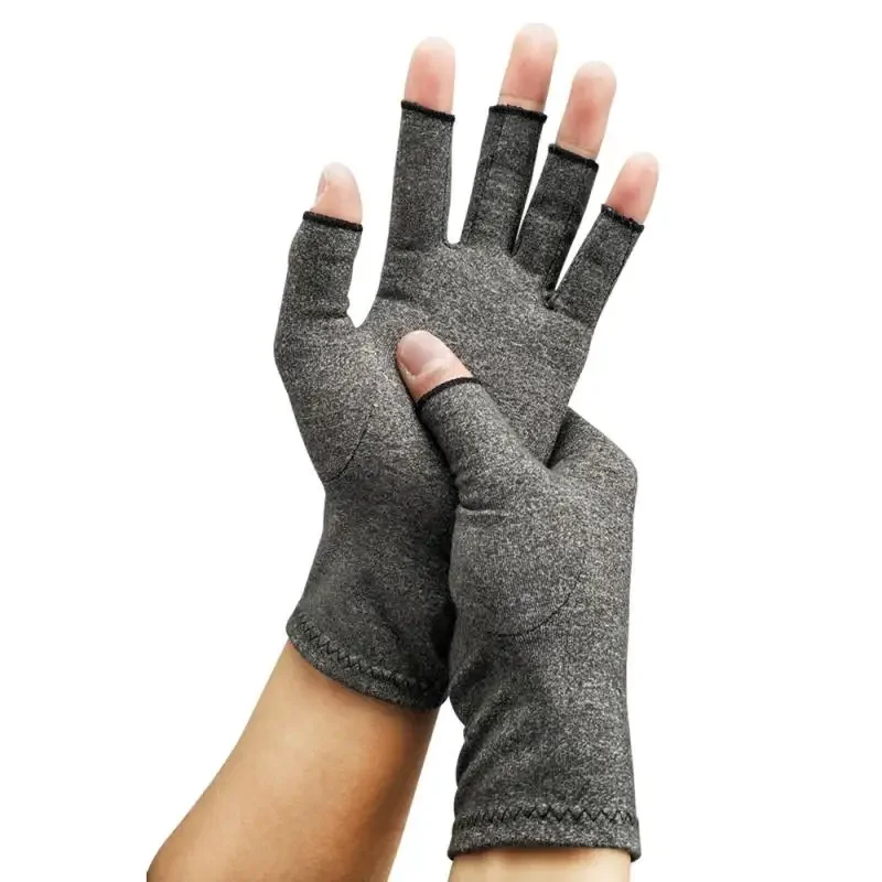 Cycling Gloves Half Finger Gloves Arthritis Health Elastic Breathable Compression Gloves for Men Women Wrist Brace Support