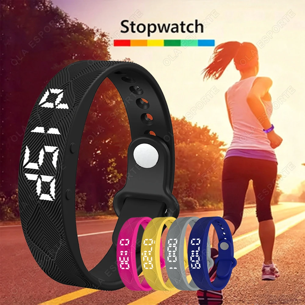LED Sports Smart Watch Body Temperature Monitor Thermometer Vibration Alarm Reminder Wristband School Student Smartband 2026 H10