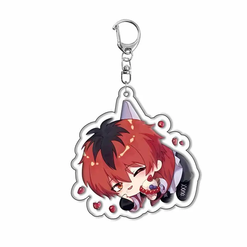 Kawaii أنيمي فريرين: ما وراء نهاية الرحلة السرخس سلسلة مفاتيح مصنوعة من الأكريليك الكرتون الطلاب على ظهره اكسسوارات سيارة قلادة هدايا ساحرة #3