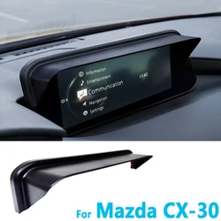 Car Infotainment Display Sunshade Protection Cover Eliminate Reflections Car Display Screen Visor For Mazda CX30 CX-30 2020-2024