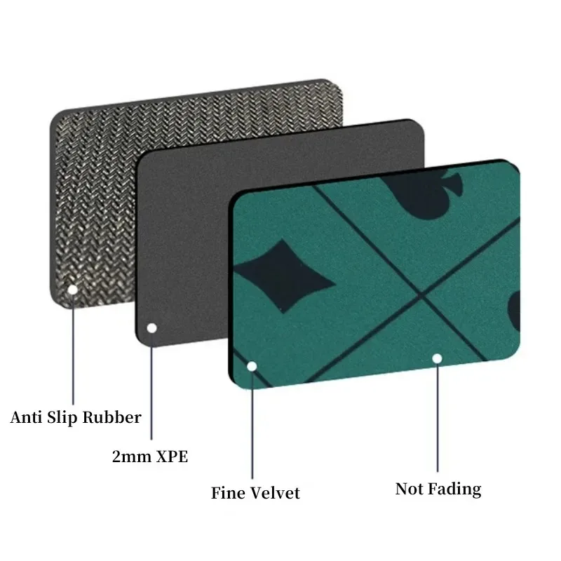 120x60 سنتيمتر تكساس هولدم 'em لعبة البوكر مجلس لعبة المطاط الجدول حصيرة كبيرة الحجم لعبة الجدول حصيرة الترفيه التبعي