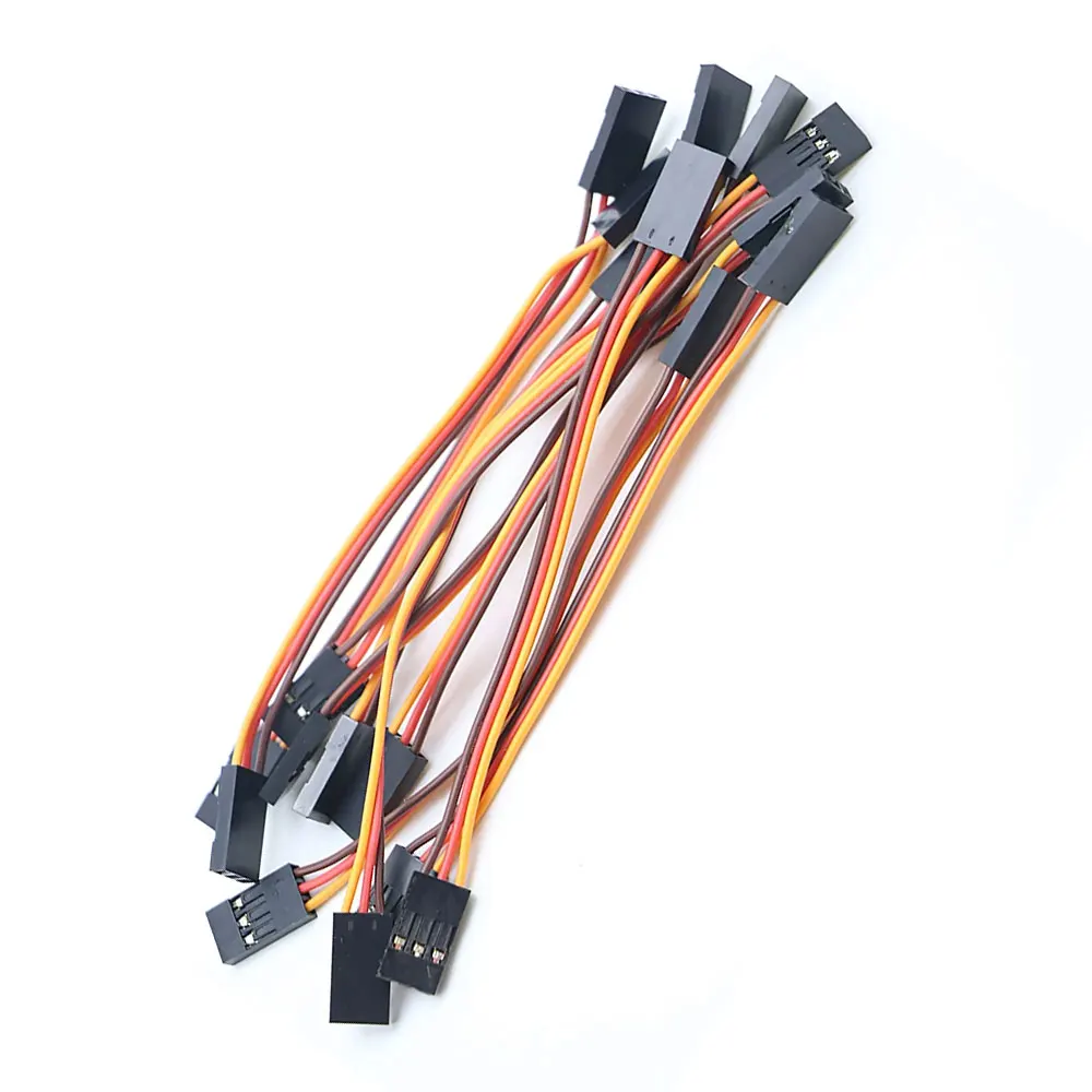10pcs/lot RC Servo extension cord Male to Male 100MM 150MM 200MM 300MM 500MM for JR Plug Servo Extension Lead Wire Cable