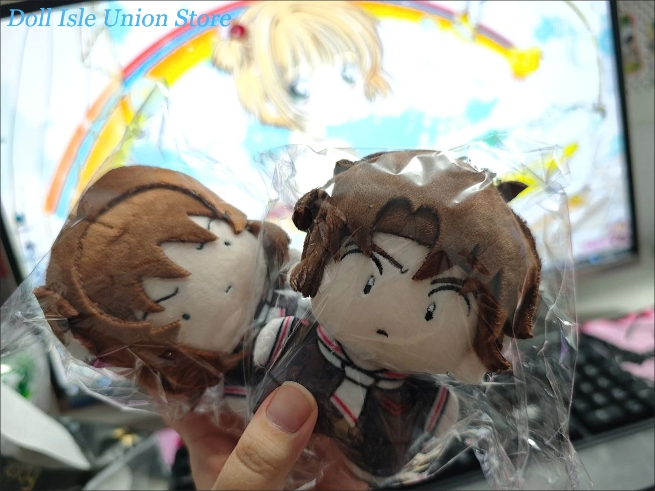 LI SYAORAN KINOMOTO SAKURA Printed Body Cotton Doll Cute Anime Plush Stuffed Dolls Toy Pendant 10cm Cosplay Figurine Plushie