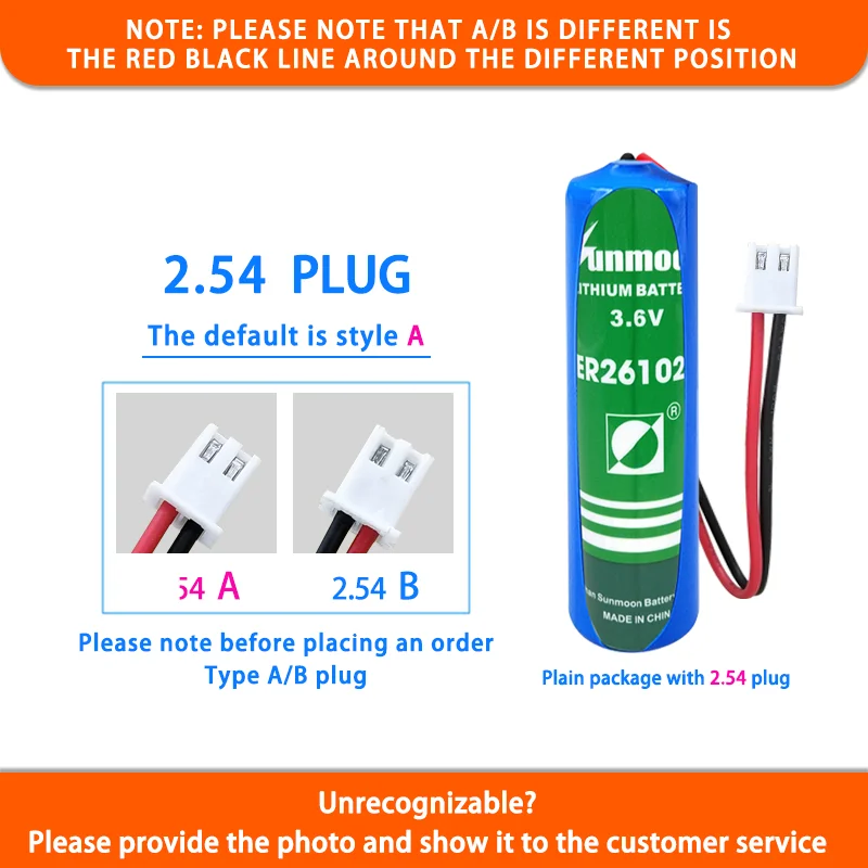 Sunmoon ER 261020   Voeg 2,54 plug 3,6 V lithiumbatterij Petroleumboorstaaf Universele mijnbouwsensor GPS-locator Medisch apparaat toe