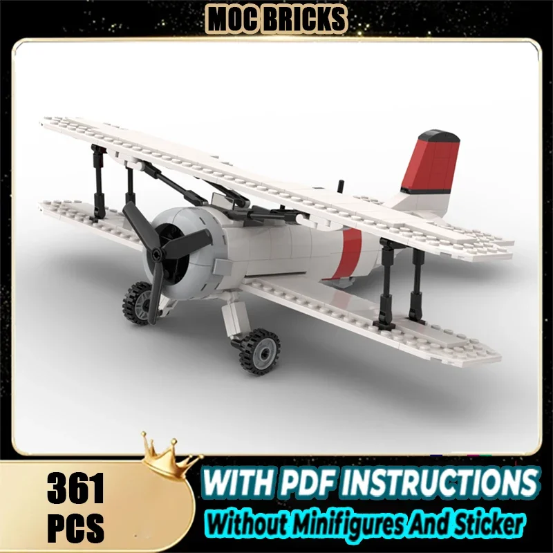 

plane Moc Building Blocks Recon Biplane Mk.II Technology Modular Bricks Model Gifts Christmas Toys DIY Sets Assembly！