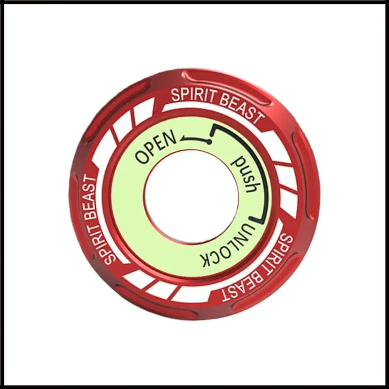 غطاء قفل دراجة نارية سريع التركيب، ملحق ثقب المفتاح المتوهج، هيكل معدني، درع مقاوم للطقس ليلاً