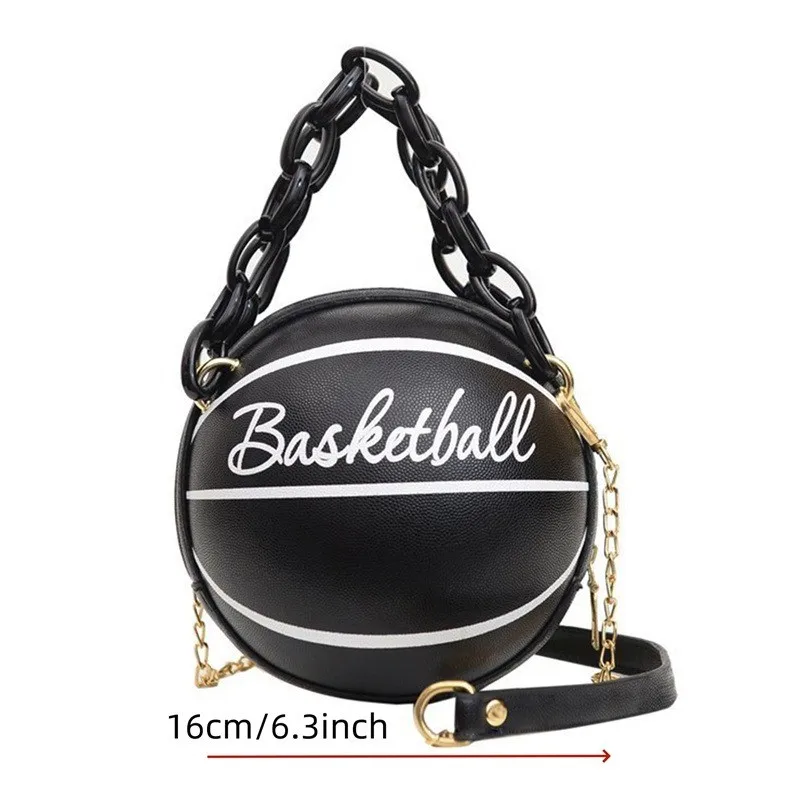 Hot Selling Ladies Spherical Bag Personality Basketball Bag New Shoulder Messenger Bag Korean Round Bag Women\'s Bag