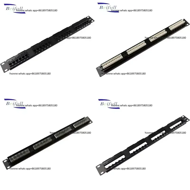 High Quality RJ45 19 1U Metal UTP Match Panel 24 Port Cat6 From Shenzhen Factory