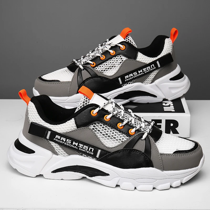 2026 Men's Shoes Summer Sporty Dad Thick Bottom Heightening Running Anti-slip Trendy Casual Versatile Fashion Sneakers