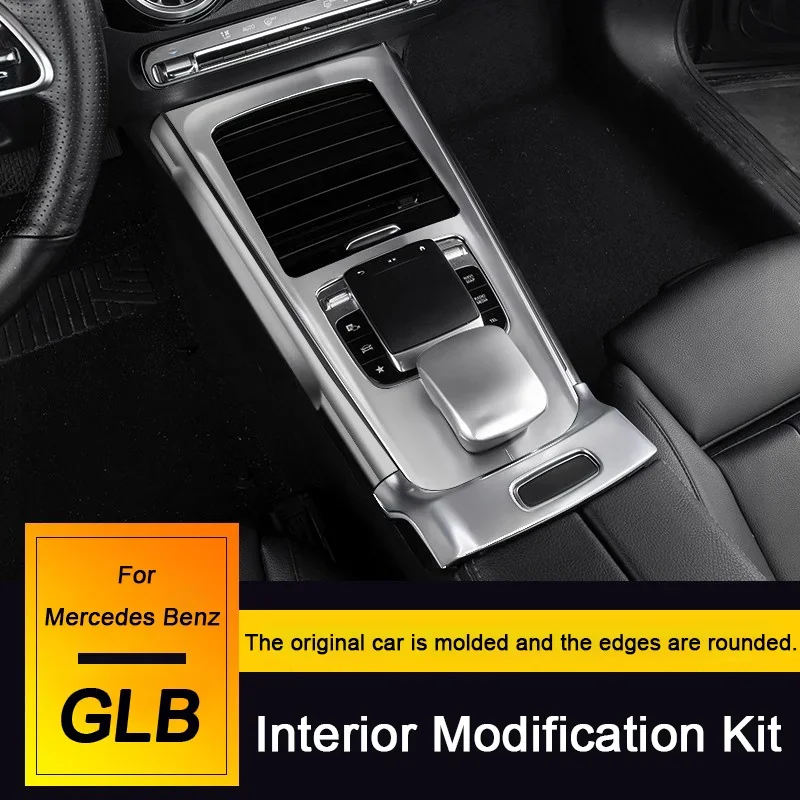 For Mercedes-Benz GLB X247 2020 2021 2022 2023 2024, Car Gear Shift Armrest Trim Cover Window Lift Panel Air Outlet Frame Parts