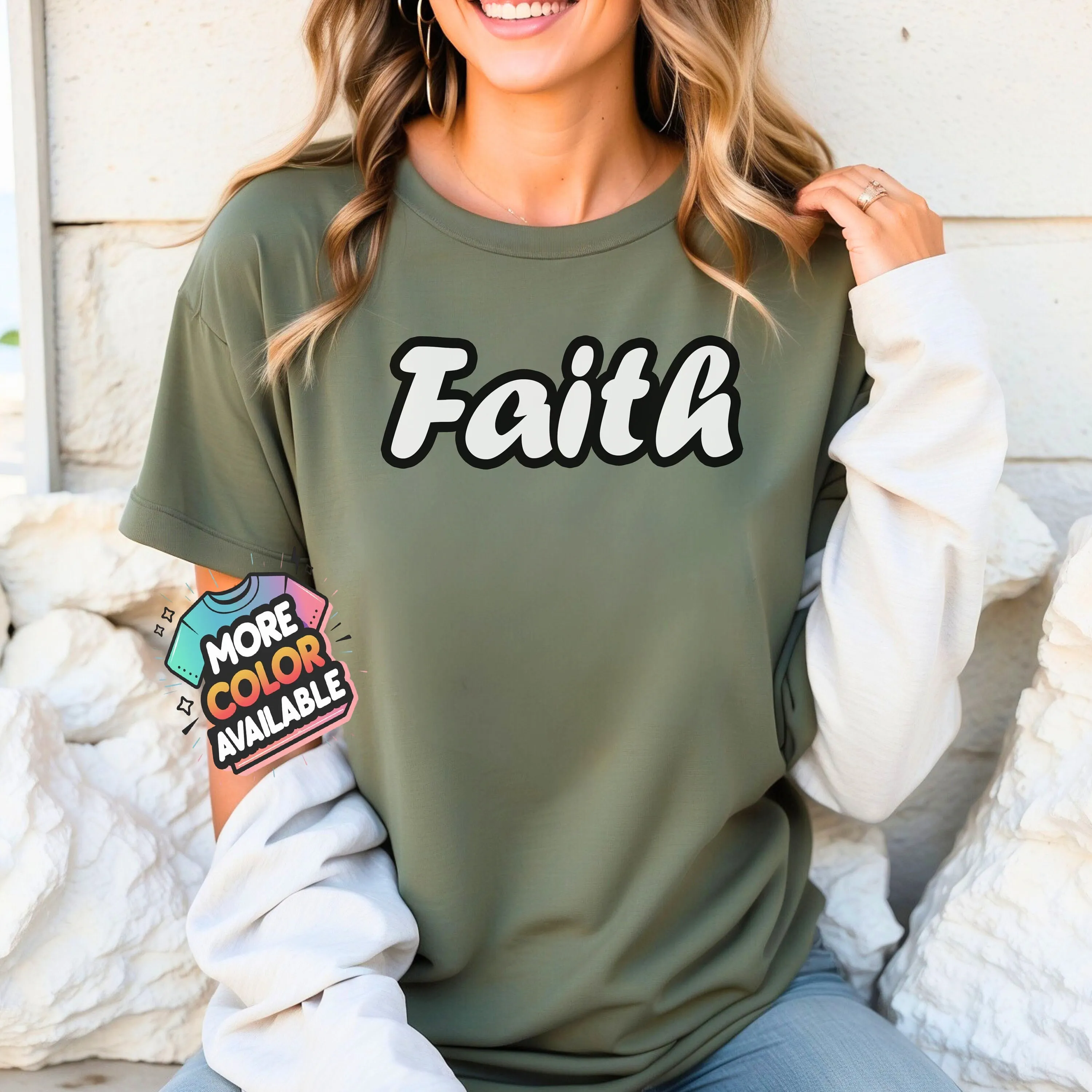 Inspirational Faith T Shirt Motivational Positive Message Casual Wear Spiritual Apparel Christian Top