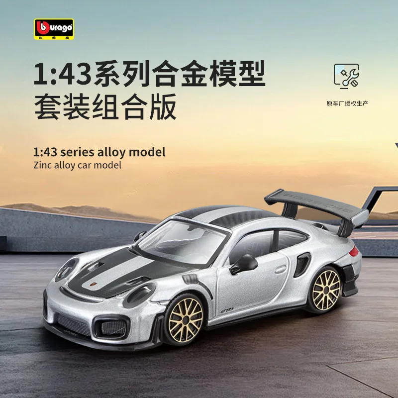 Bburago 1:43 Porsche 911 GT3 Renault Captur Alloy Luxury Vehicle Diecast Pull Back Cars Model Toy Collection Gift