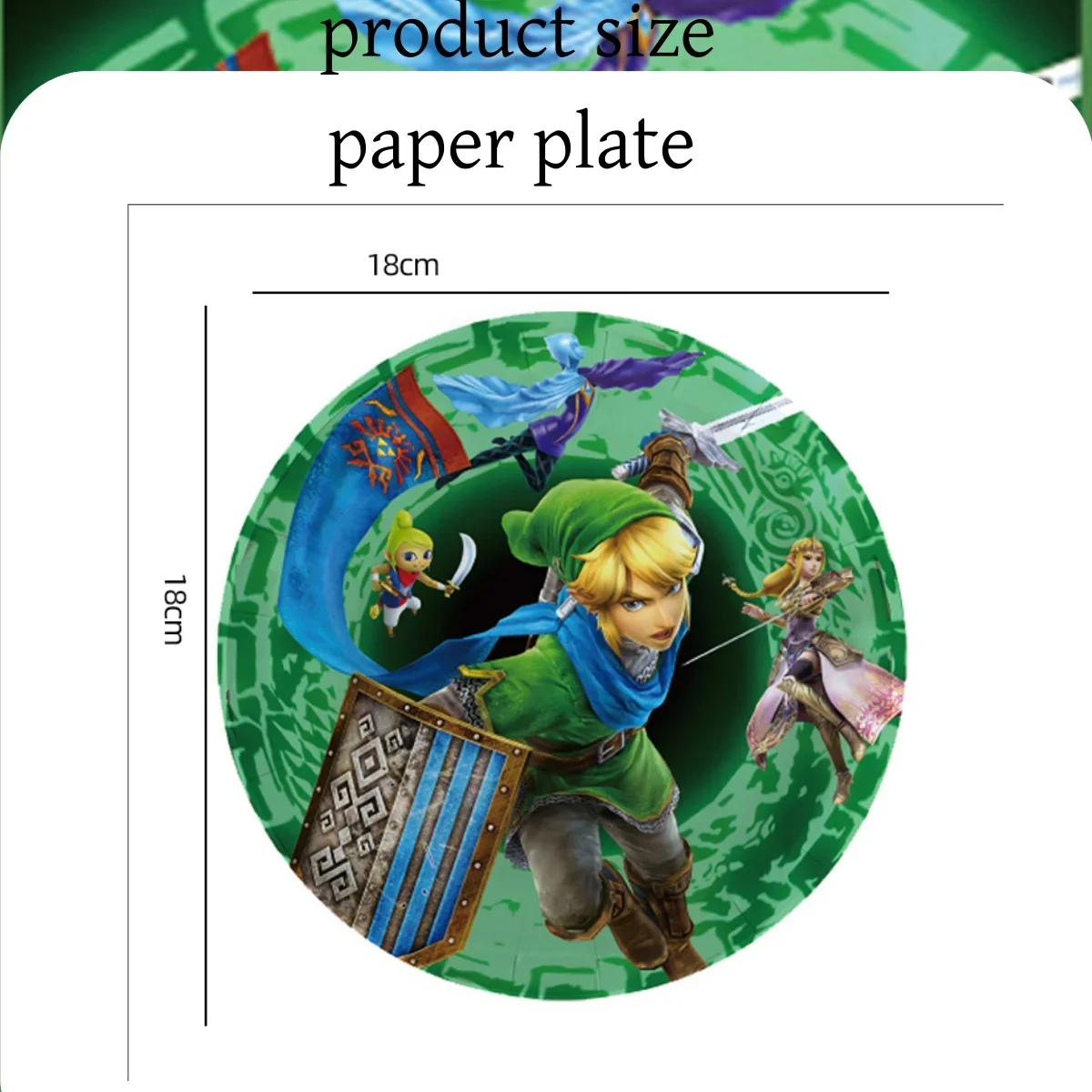 Zelda Birthday party Decoration Disposable Tableware Set Zelda Tablecloth Plate Gift Bag Baby Shower Boys favors Party Supplies