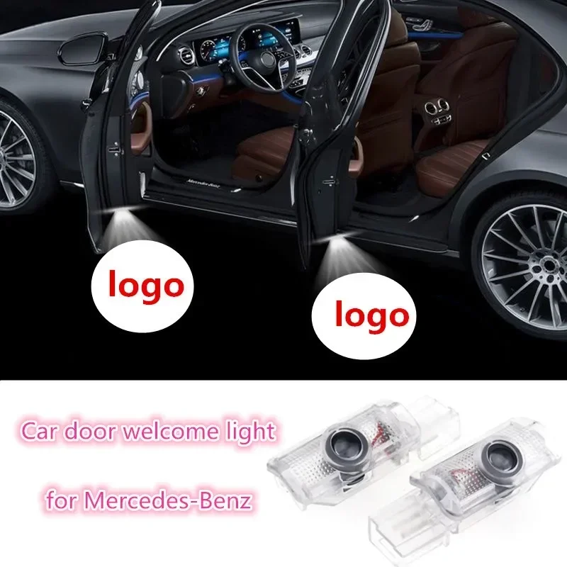

The 2PCS LED welcome lamp is suitable for Mercedes-mercedes benz 4matic ml 300ml 500r300r320 r glml class m x164w215w164.