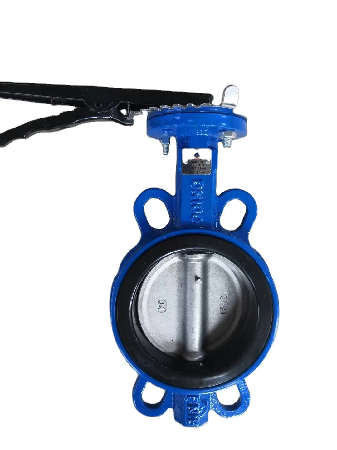 Manufacturing Wafter Type Butterfly Valve Hydraulic Casting ductile iron butterfly valve on sale