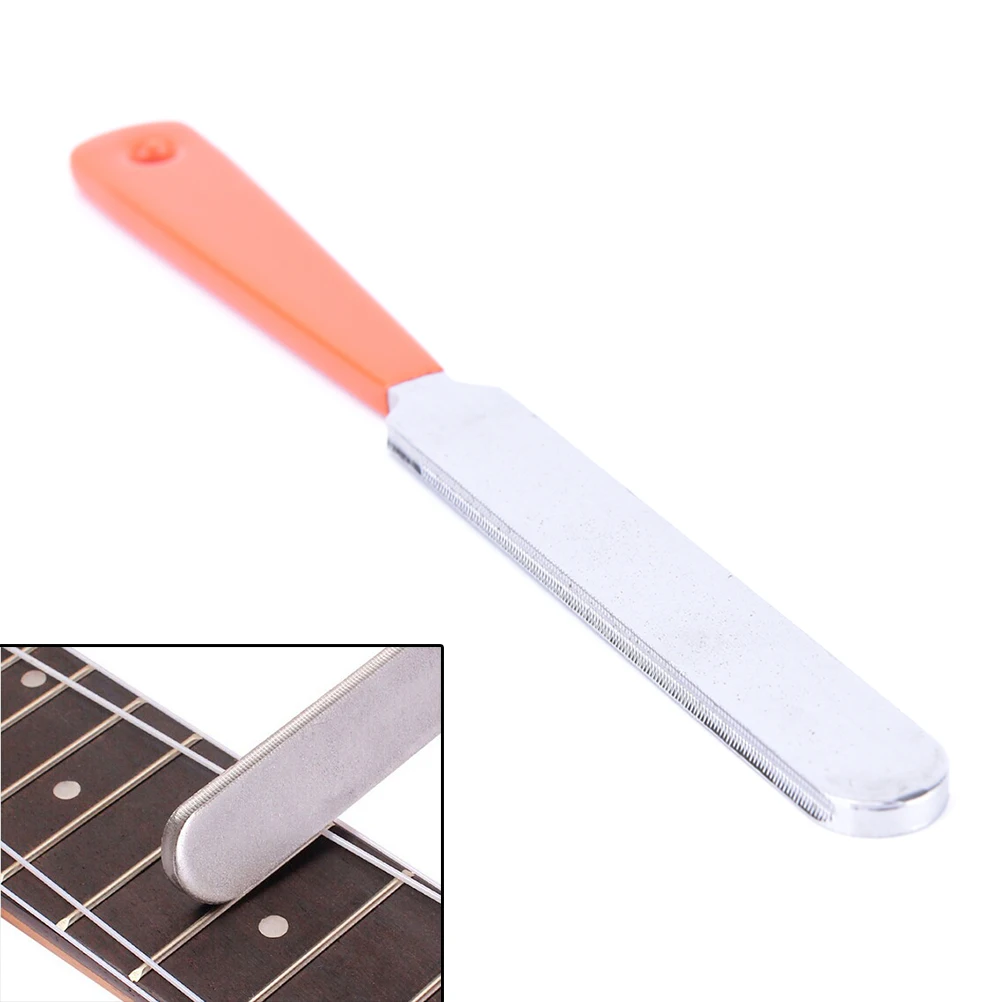 1Pc IRIN  New Guitar Fret Crowning Luthier File 18.5cm Stainless Steel Narrow Dual Cutting Edge Tool