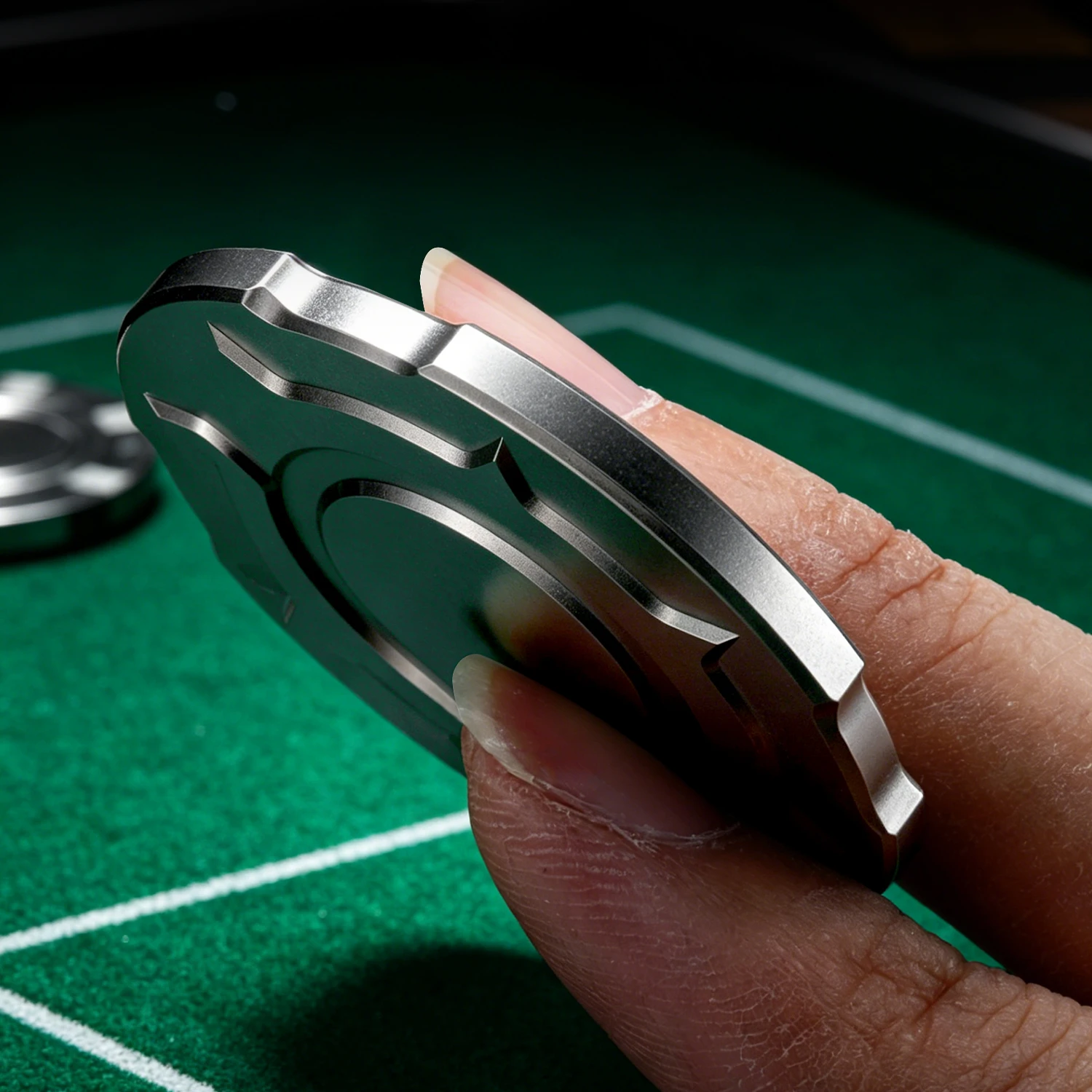Titanium Alloy Poker Chip Fidg - Edc Carry Coins 评论和价格
