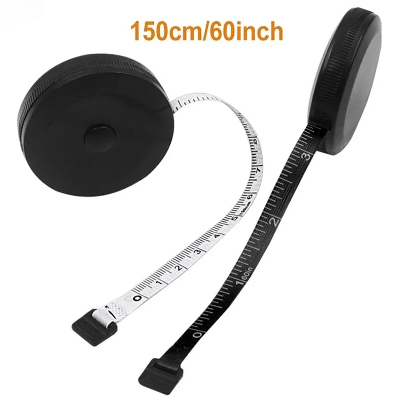 Pocket Plastic Round Tape Measure Tapeline Tape Measure Ruler Sewing Tool Mini 1.5m Gadget Ruler Band