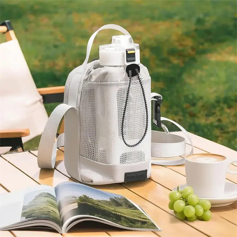 

30oz 40oz Water Bottle Carrier Bag Anti-fall Quick Drying Adjustable Shoulder Strap Water Bottle Cover With Front Pocket NEW