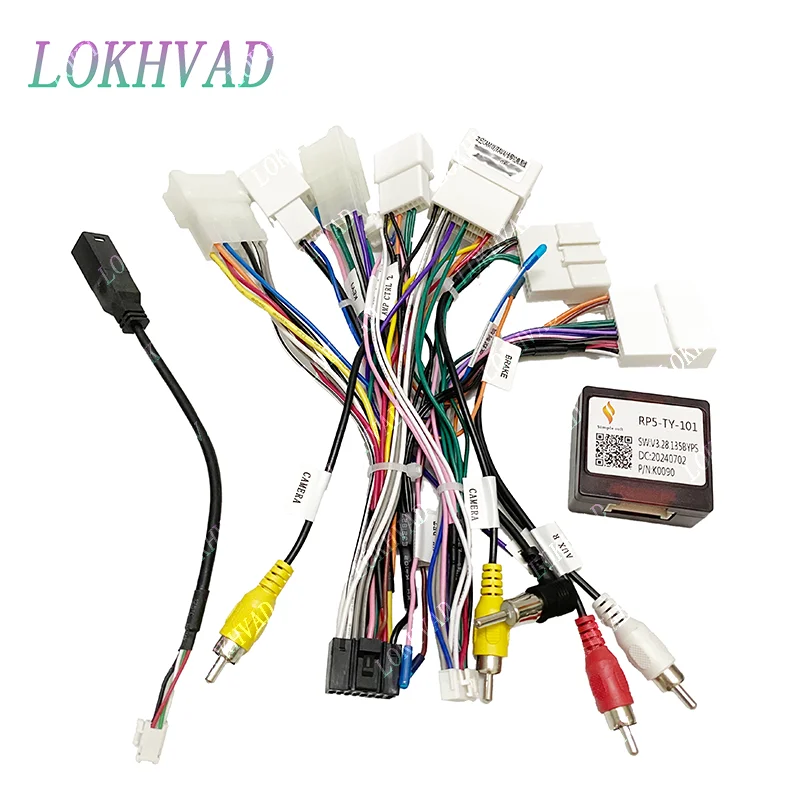 راديو السيارة اللفافات لتويوتا كامري الولايات المتحدة الأمريكية منتصف الشرق 2012-2014 طبعة 10 بوصة لوحة ستيريو تسخير مهائي كابلات الطاقة Canbus #5