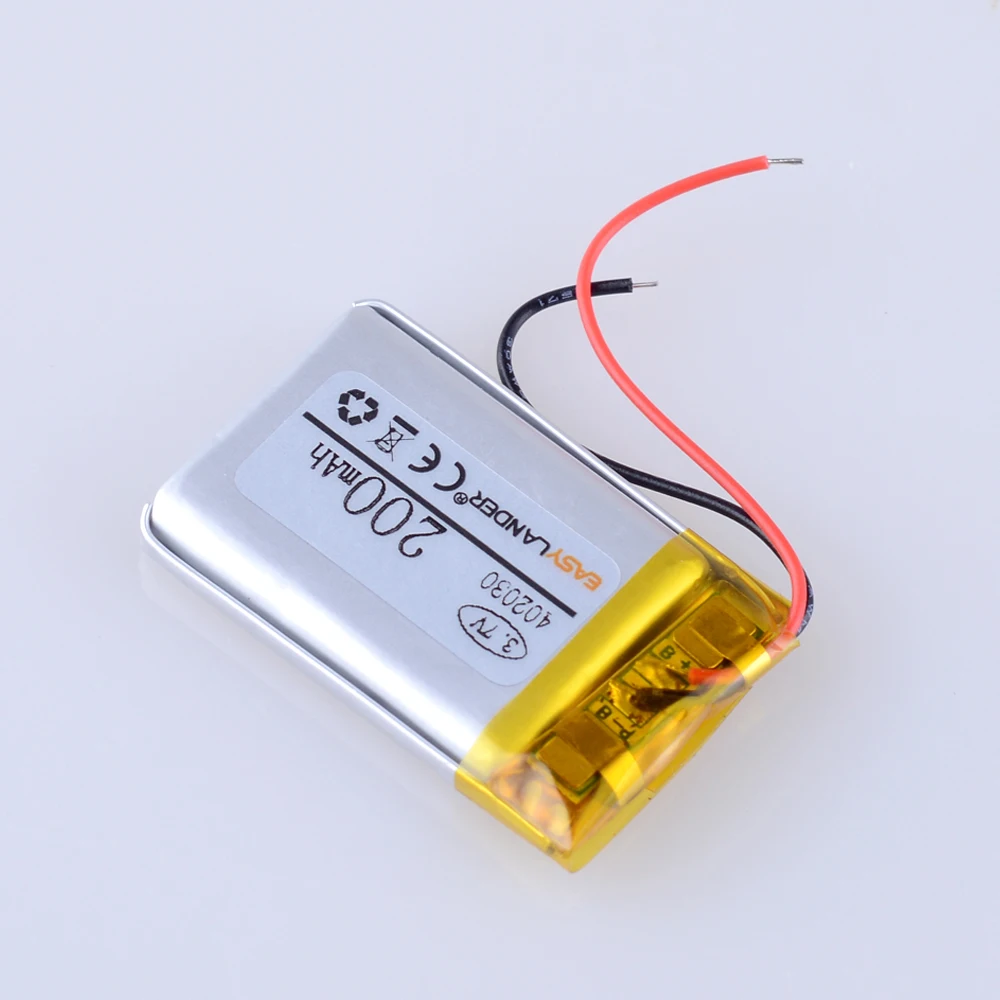 3.7V 200mAh 402030   Akumulator litowo-jonowy polimerowy