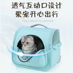 Mochila para gatos y perros, transpirable, para viajes al aire libre