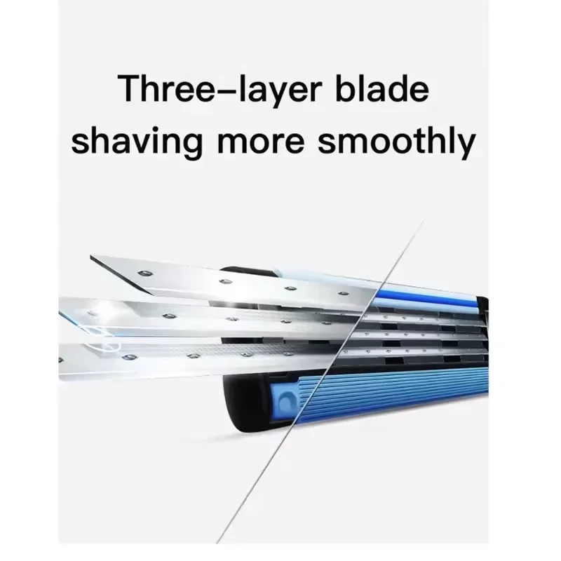 Gillette MACH 3 Men's Razor 3 Layers Blades Fast Smooth Shaving Manual Shaver for Man Face Beard Cutting Razor for Man view 6