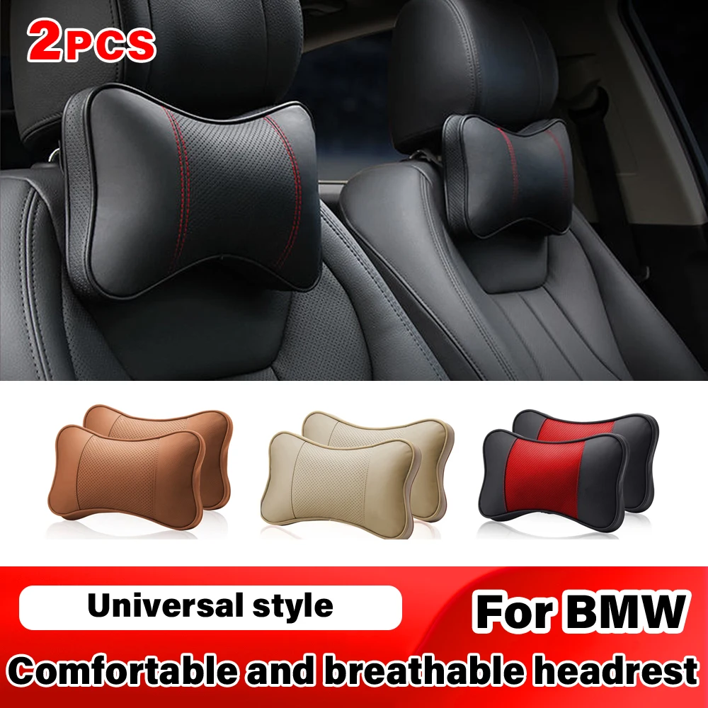 

Car Seat Headrest Rest Relax Pillow Cushion Pad Breathable Neck Protector Pillow For BMW E46 E90 E60 F10 F30 E36 E39 F20 G20 G30