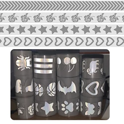 Heat-Transfer Thermal Stickers Silver-Reflective Tape Sticker Vinyl Stickers Iron On Reflective Stickers