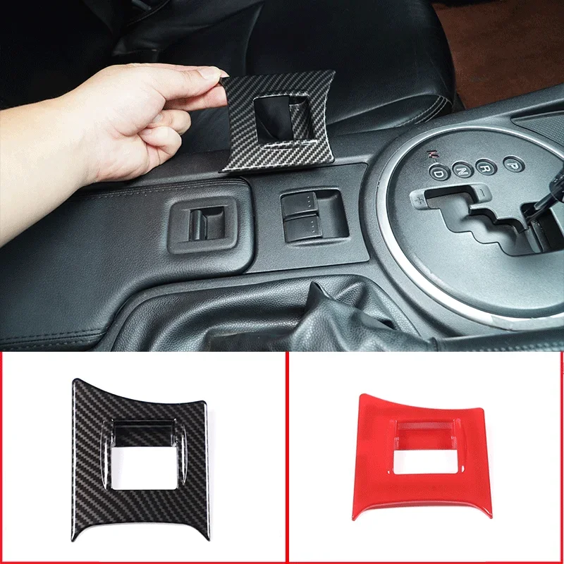 

For 2009-2014 Mazda MX-5 NC ABS Carbon Fiber Car Styling Car Glass Lift Button Frame Sticker Car Interior Protection Accessories