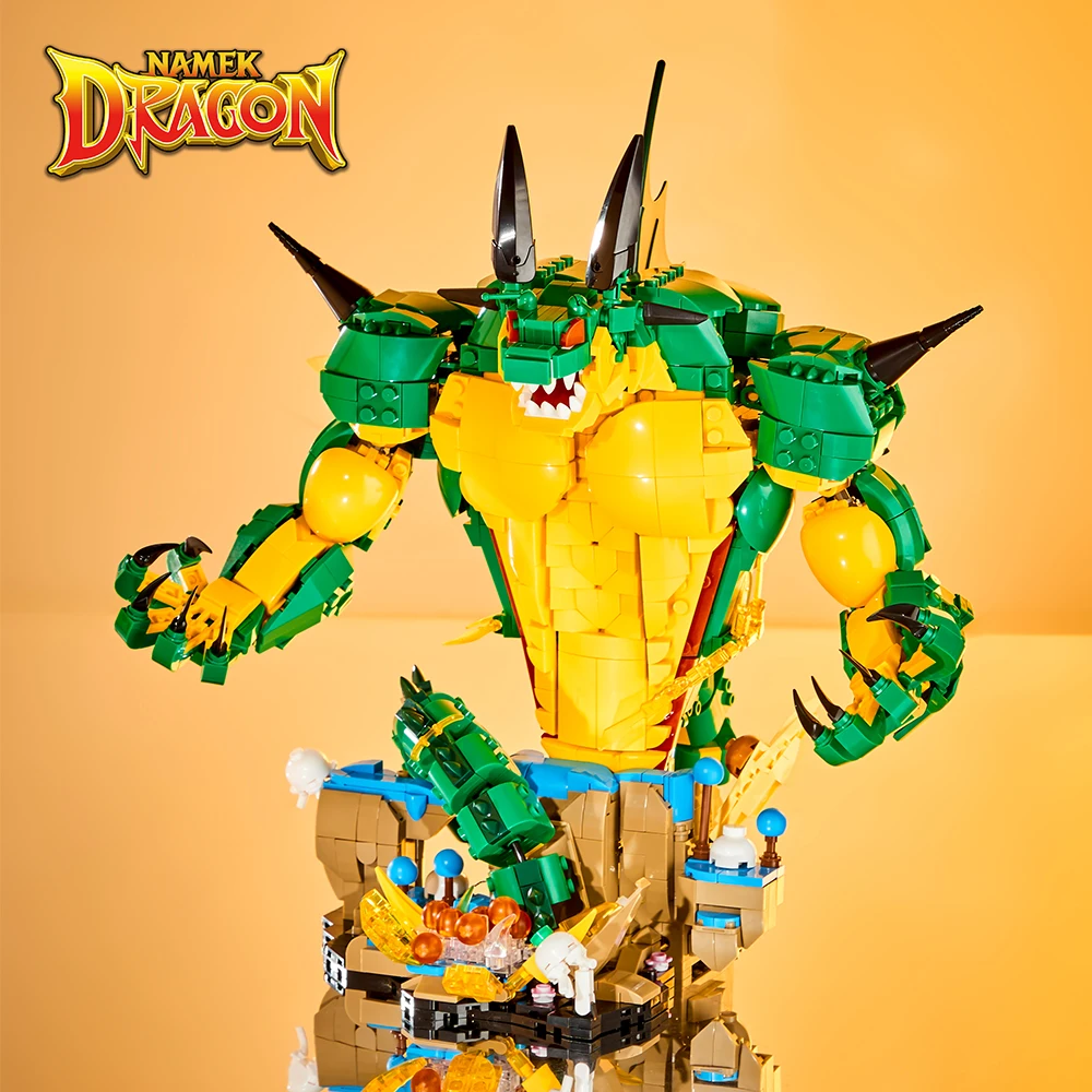 

MOC Building Blocks Namek Dragon Base Light DIY Anime Mini Bricks Figure Assembly Toys For Kid Birthday Gifts