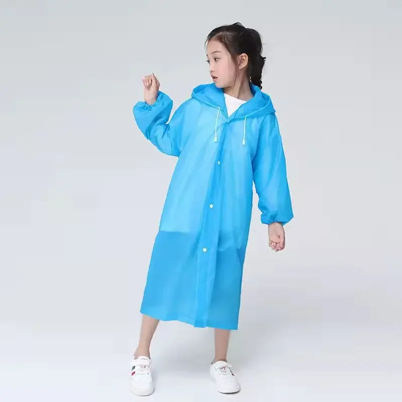 Children Rain Poncho Non-Disposable Travel Rain Gear Coat Outdoor Hiking Accessories Child Raincoat Kids Rainwear Waterproof