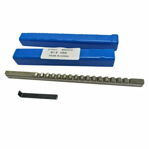 

Brand New 4mm B1 Push-Type Keyway Broach Metric Sized with Shim High Speed Steel Cutting Tool knife for CNC Machine