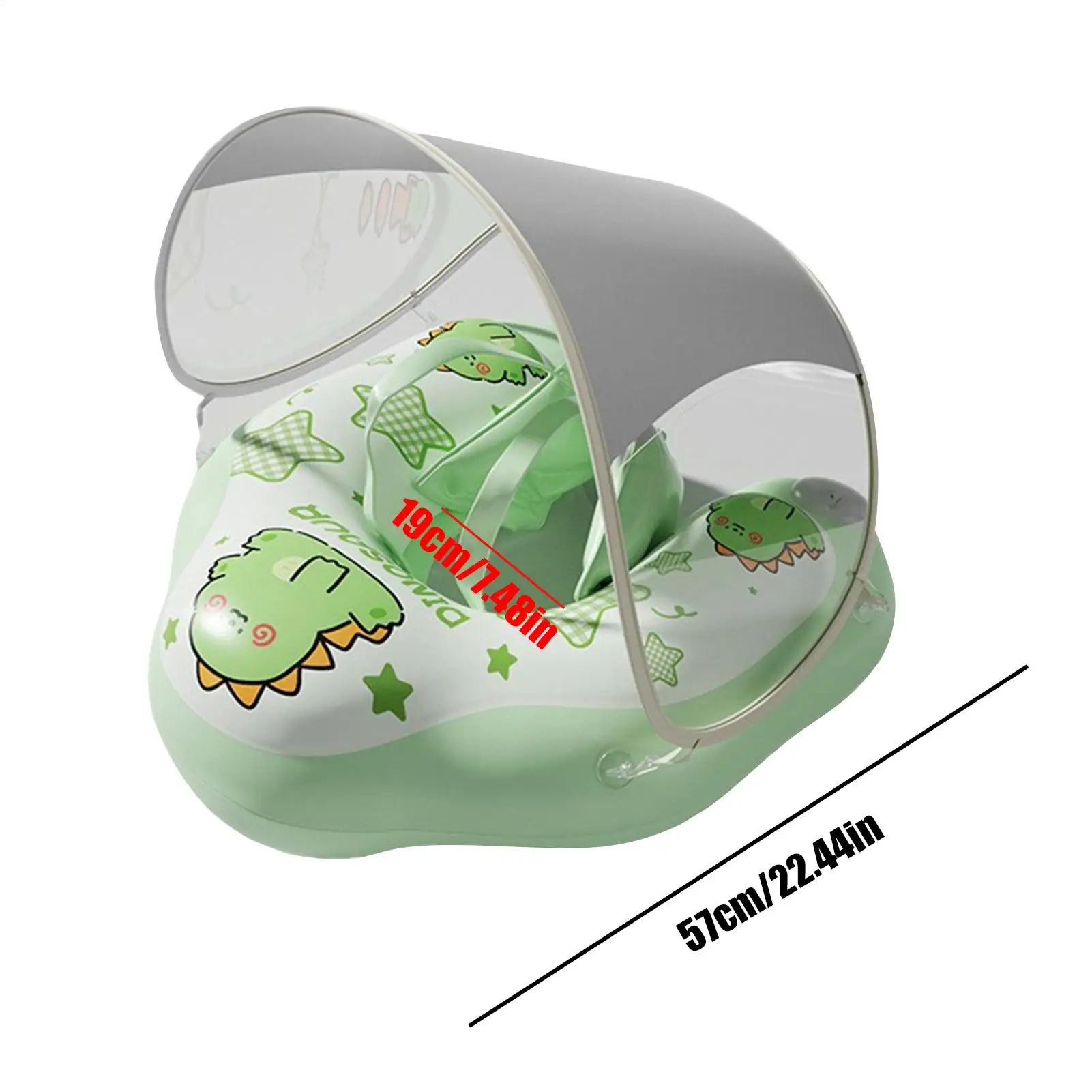 Water Floats For Kids With Canopy Inflatable Floating Removable Child Swim Float Beach Seat For Beach Sea Outdoor Backyard