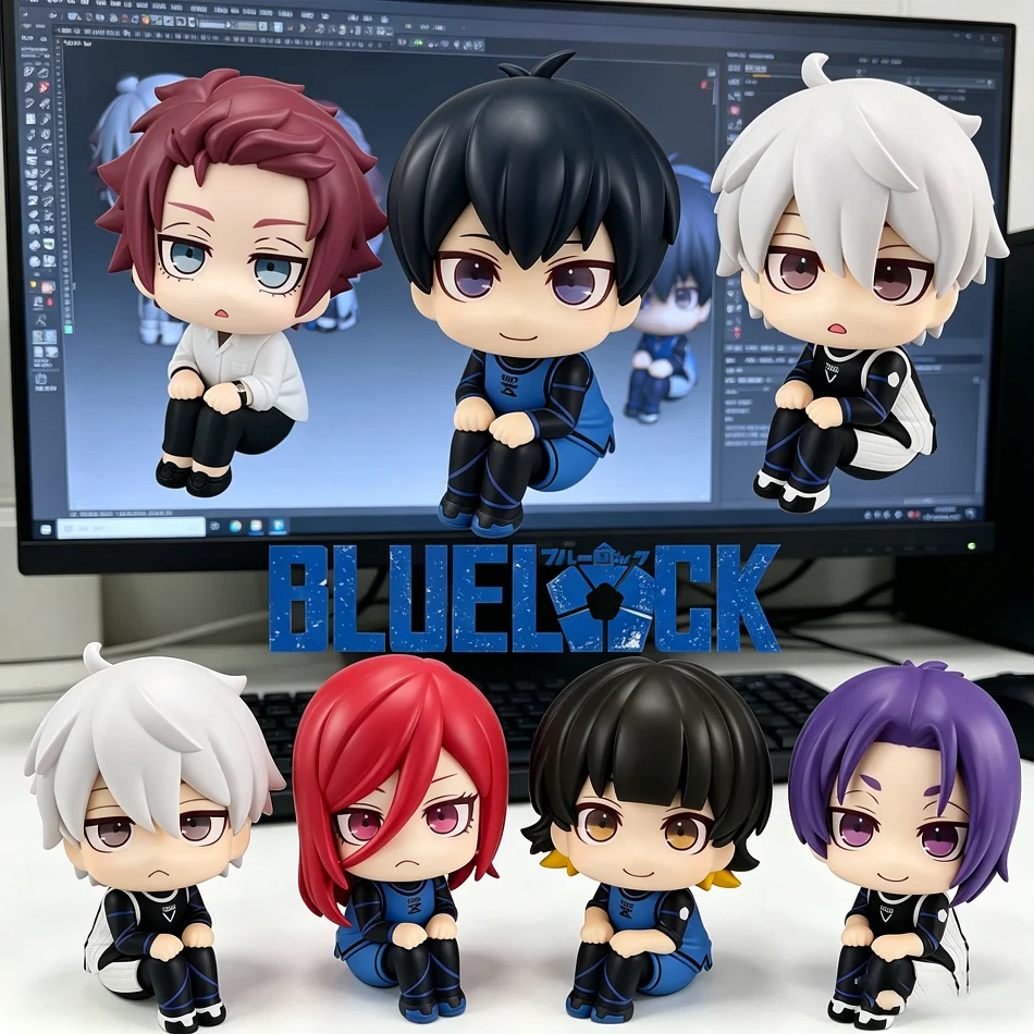 2026 Isagi Yoichi Puppe Blue Lock Actionfiguren Spielzeug Q-Version Chigiri Hyoma Bachira Meguru Nagi Seishiro Figur PVC Ornament Spielzeuge