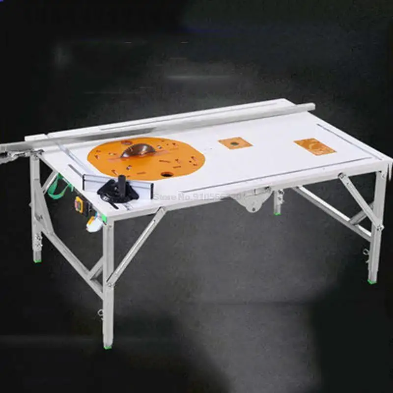 Multifunctional Workbench งานไม้ขนาดเล็กโต๊ะเลื่อยเลื่อยพับแบบพกพาเครื่องประดับโต๊ะ DIY พับ Workbench (80*120ซม.)